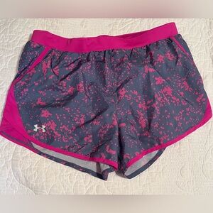 Under Armour Punk & Gray Short Large